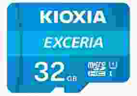 Карта памяти Kioxia 32 GB microSDHC Class 10 UHS-I + SD Adapter (LMEX1L032GG2)