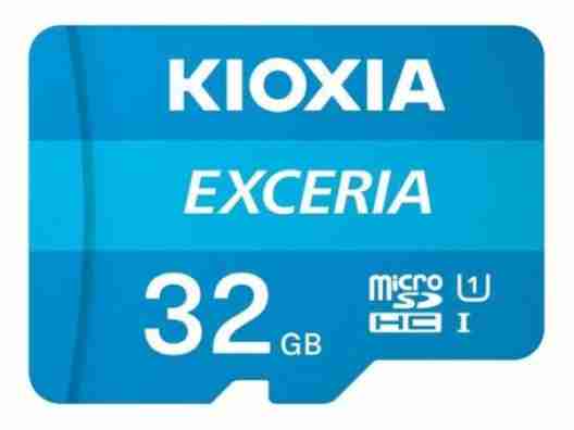 Карта памяти Kioxia 32 GB microSDHC Class 10 UHS-I + SD Adapter (LMEX1L032GG2)