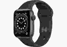 Смарт-годинник Apple Watch Series 6 LTE 40mm Space Gray Aluminum Case with Black Sport Band (M02Q3)