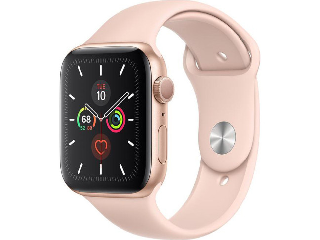 Смарт-годинник Apple Watch Series 5 LTE 44mm Gold Aluminum w. Pink Sand b.- Gold Aluminum (MWW02/MWWD2)