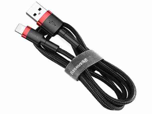 Кабель BASEUS Cafule Lightning Special Edition 1.5A (2m) Black/Red (CALKLF-H91)