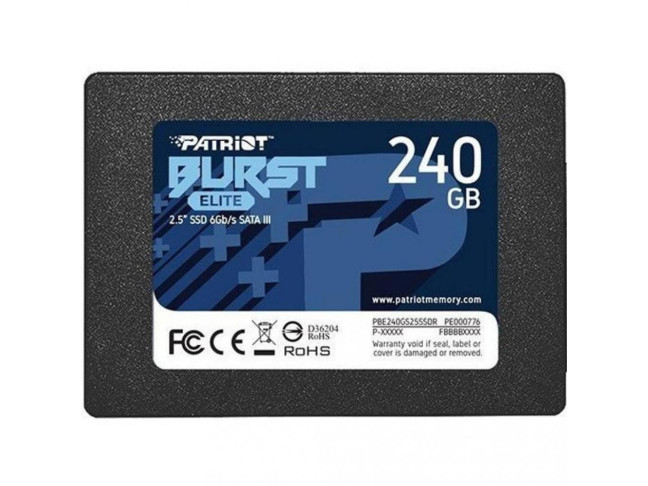 SSD накопитель Patriot Burst Elite 240 GB (PBE240GS25SSDR)