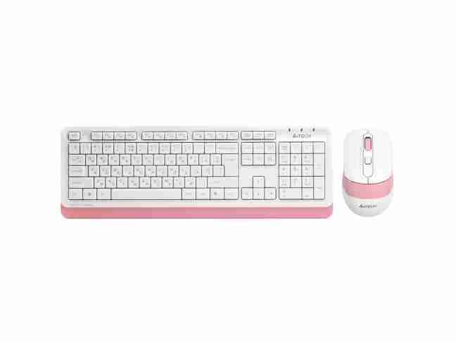 Комплект (клавиатура + мышь) A4 Tech Fstyler FG1010 USB Pink