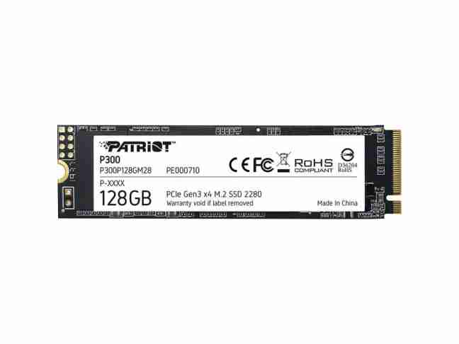 SSD накопитель Patriot P300 128 GB (P300P128GM28)