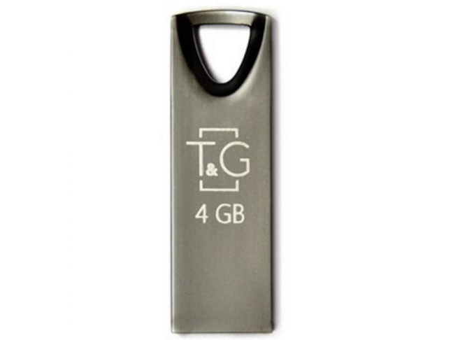 USB флеш накопичувач T&G 4GB 117 Metal Series Black (TG117BK-4G)