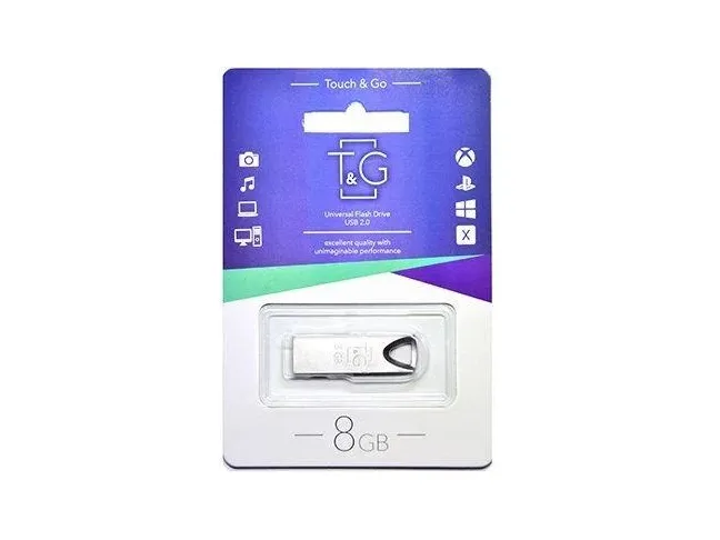 USB флеш накопичувач T&G 8GB 117 Metal Series Silver (TG117SL-8G)