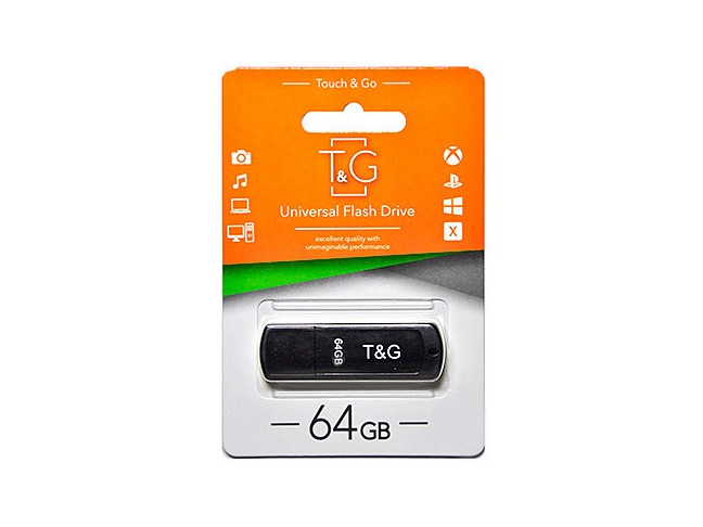 USB флеш накопичувач T&G USB 64GB 011 Classic Series Black (TG011-64GBBK)