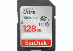 Карта памяти SanDisk 128 GB SDXC UHS-I Ultra (SDSDUNR-128G-GN3IN)