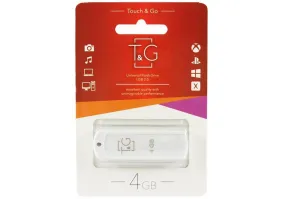 USB флеш накопичувач T&G 4GB 011 Classic Series White (TG011-4GBWH)