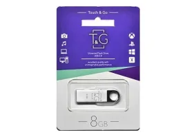 USB флеш накопичувач T&G 4 GB Metal Series USB 2.0 Silver (TG026-4G)