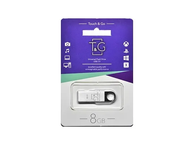 USB флеш накопичувач T&G 026 Metal Series Silver (TG026-8G)
