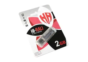 USB флеш накопичувач Hi-Rali 2GB Corsair Series USB 2.0 Silver (HI-2GBCORSL)