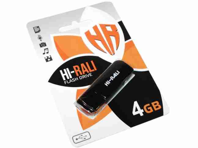 USB флеш накопитель Hi-Rali 4 GB Taga series Black (HI-4GBTAGBK)