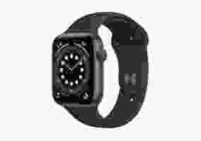 Cмарт-годинник Apple Watch Series 6 GPS 44mm Space Gray Aluminum Case w. Black Sport B. (M00H3) -ДУБЛЬ
