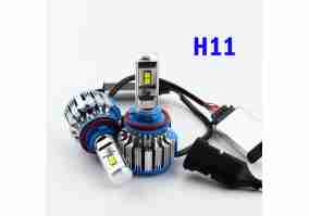 Світлодіодні лампи TurboLed T1 H11 6000K 50W 12/24v CanBus з активним охолодженням