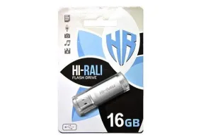 USB флеш накопитель Hi-Rali USB 16GB Rocket Series Silver (HI-16GBVCSL)