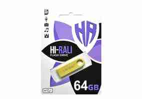 USB флеш накопичувач Hi-Rali Shuttle Series Gold (HI-64GBSHGD)