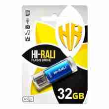 USB флеш накопитель Hi-Rali USB 32GB Rocket Series Blue (HI-32GBVCBL)