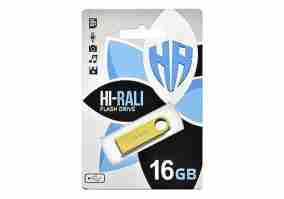 USB флеш накопичувач Hi-Rali USB 16GB Shuttle Series Gold (HI-16GBSHGD)