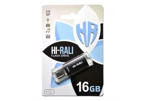 USB флеш накопичувач Hi-Rali Rocket Series Black (HI-16GBVCBK)