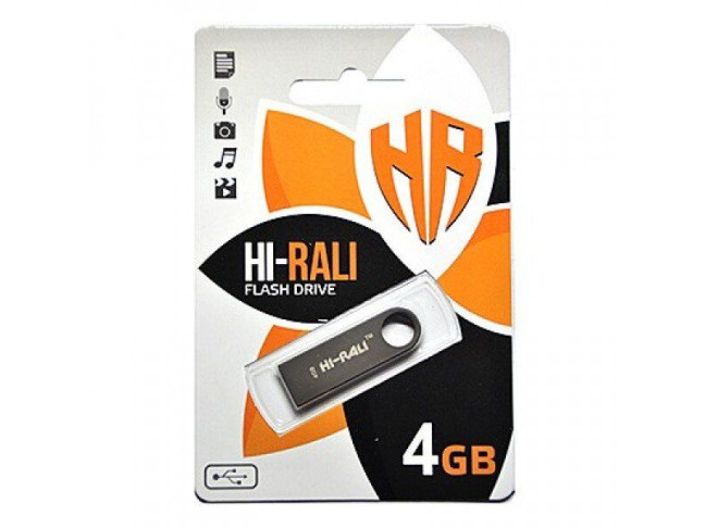 USB флеш накопитель Hi-Rali USB 4GB Shuttle Series Black (HI-4GBSHBK)