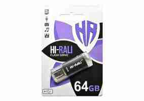 USB флеш накопичувач Hi-Rali USB 64GB Rocket Series Black (HI-64GBVCBK)