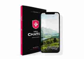 Стекло NEU Chatel Full Cover Crystal with Mesh for iPhone 12 Pro Max Front Clear