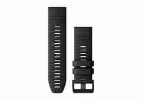 Титановый ремешок Garmin для Fenix 6x 26mm QuickFit Black Silicone bands (010-12864-00)