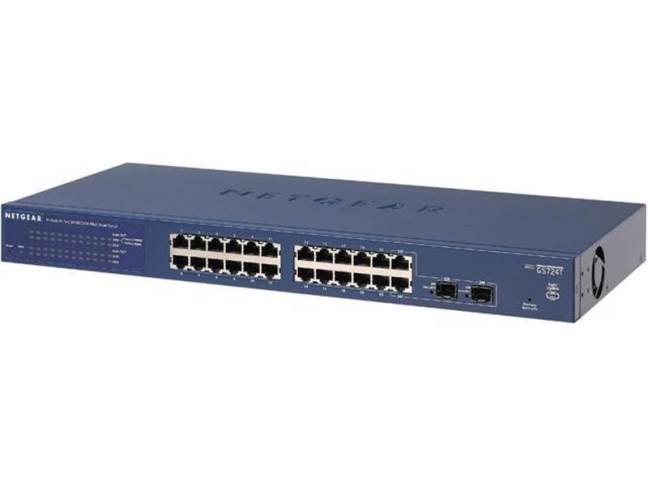 Коммутатор NETGEAR GS724T-400EUS 24xGE, 2xSFP, L2+