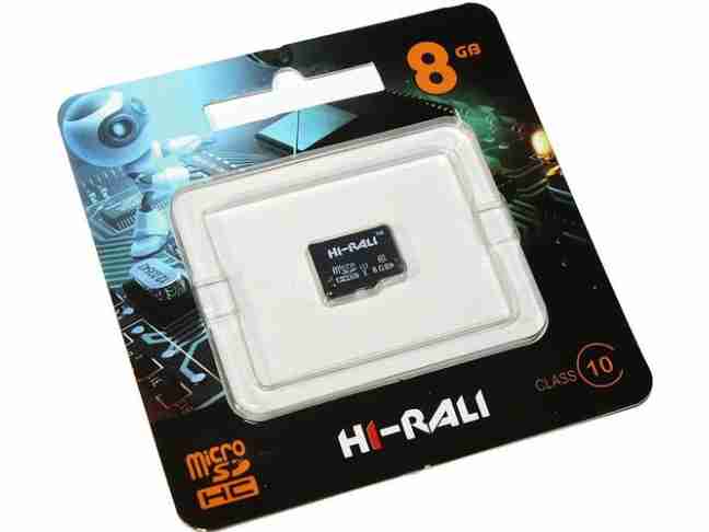 Карта памяти Hi-Rali 8 GB microSDHC class 10 (HI-8GBSD10U1-00)