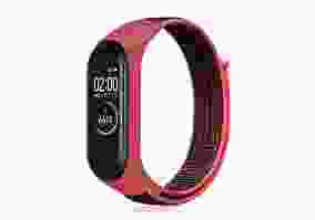 Ремешок BeCover Nylon Style для Xiaomi Mi Smart Band 5 Black/Red (705416)