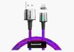 Кабель BASEUS Zinc Magnetic Cable USB For iP 1.5A 2m Purple (CALXC-B05)