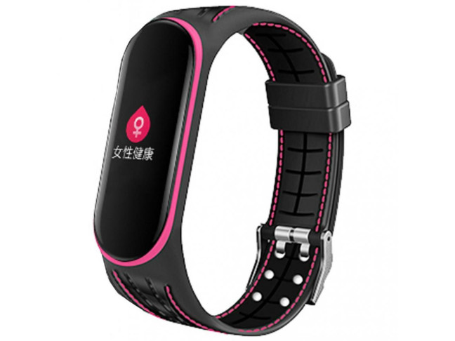 Ремінець BeCover Lattice Style для Xiaomi Mi Smart Band 5 Pink (705163)