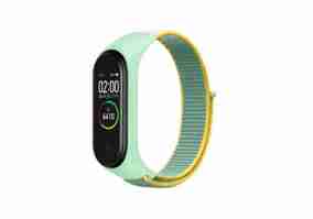 Ремешок BeCover Nylon Style для Xiaomi Mi Smart Band 5 Green/Yellow (705420)