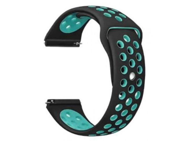 Ремешок BeCover Nike Style for Samsung Galaxy Watch/Active/Active 2/Watch 3/Gear S2 Classic/Gear Sport Black-Blue (705692)