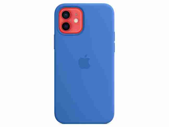 Чехол Apple Silicone Case for iPhone 12/12 Pro HQ Capri blue