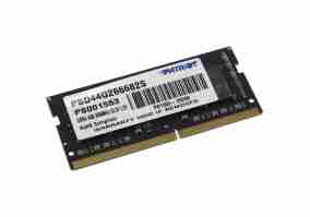 Модуль памяти Patriot SODIMM 4G DDR4 2666MHz (PSD44G266682S)