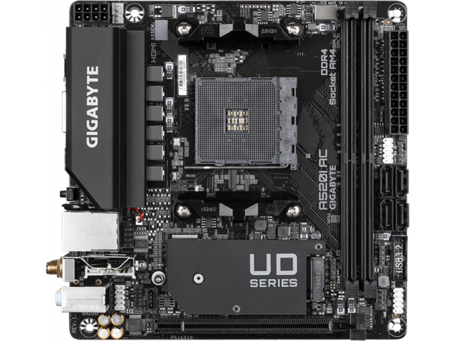 Материнська плата Gigabyte A520I AC