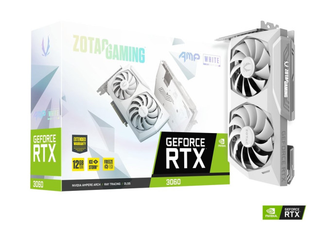 Видеокарта ZOTAC GeForce RTX 3060 GAMING AMP White Edition (ZT-A30600F-10P)