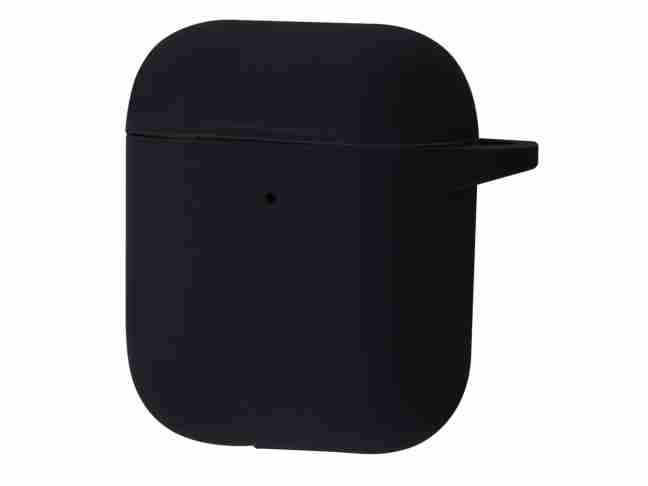 Чехол Apple Silicone Case New for AirPods 1/2 (Black)