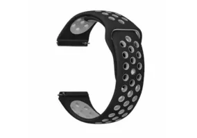 Ремешок BeCover Nike Style для Samsung Galaxy Watch/Active/Active 2/Watch 3/Gear S2 Classic/Gear Sport Black-Grey (705693)