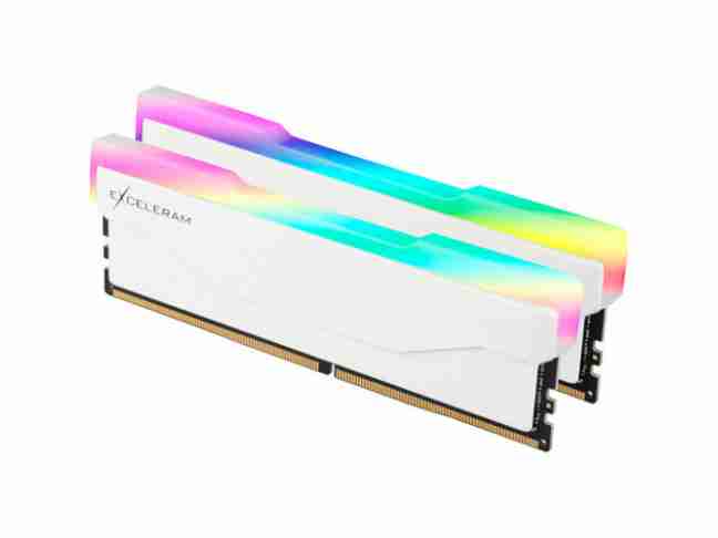 Модуль пам'яті Exceleram 16 GB (2x8GB) DDR4 3600 MHz RGB X2 Series White (ERX2W416369AD)