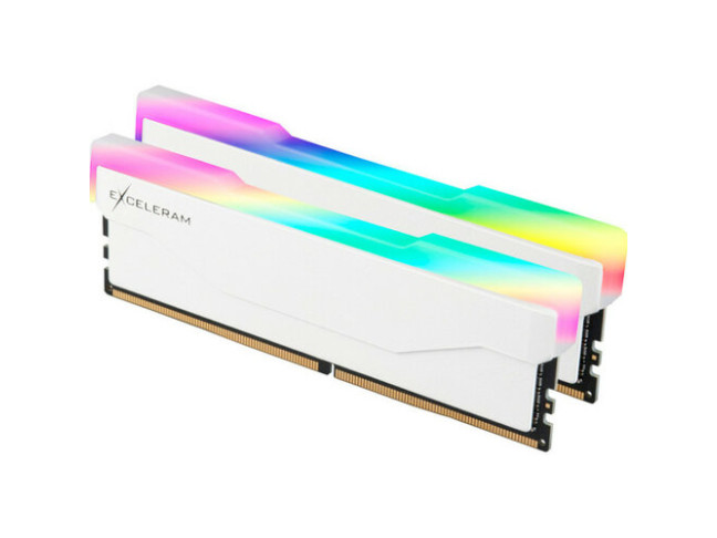 Модуль пам'яті Exceleram 16 GB (2x8GB) DDR4 3600 MHz RGB X2 Series White (ERX2W416369AD)
