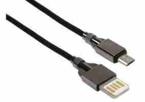 Кабель Vinga USB 2.0 AM to Micro-BM 2-sides USB Black 1m (VCPDCM2SNB1BK)