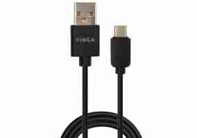 Кабель Vinga USB 2.0 AM to Type-C 1m Black (VCPUSBTC3ABK)