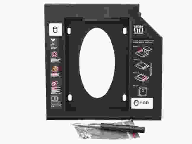 Переходник Frime для установки 2.5" SSD/HDD в отсек привода 12.7мм Black (FHDC127P)