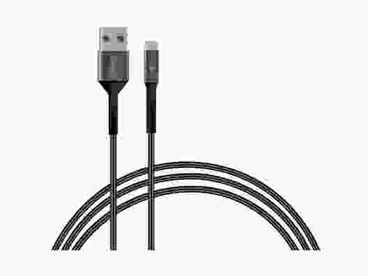 Кабель Intaleo USB-USB Type-C 1.2m Black/Grey (1283126495663)