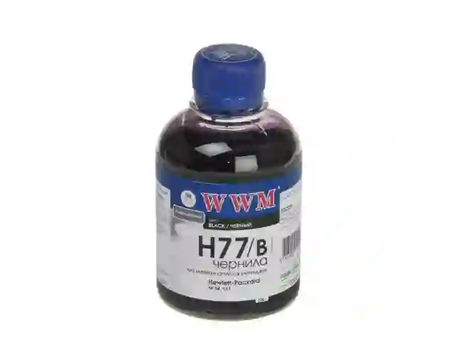 Водорозчинні чорнила WWM для HP №177/84 200г Black (H77/B)