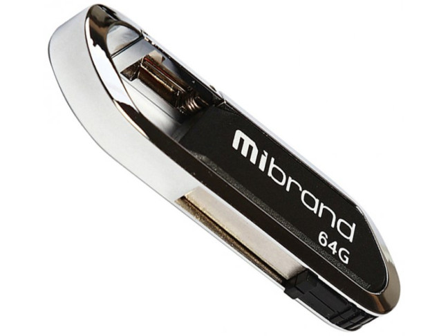 USB флеш накопичувач Mibrand 64 GB Aligator Black (MI2.0/AL64U7B)