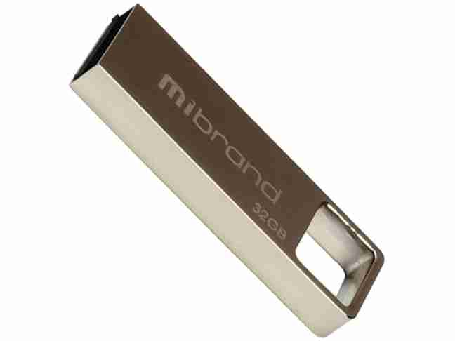 USB флеш накопитель Mibrand 32 GB Shark Silver (MI2.0/SH32U4S)